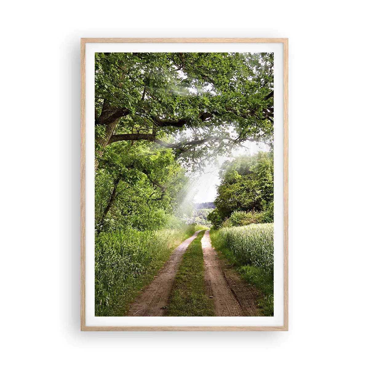 Poster in einem Rahmen aus heller Eiche - Et in Arcadia ego - 70x100 cm