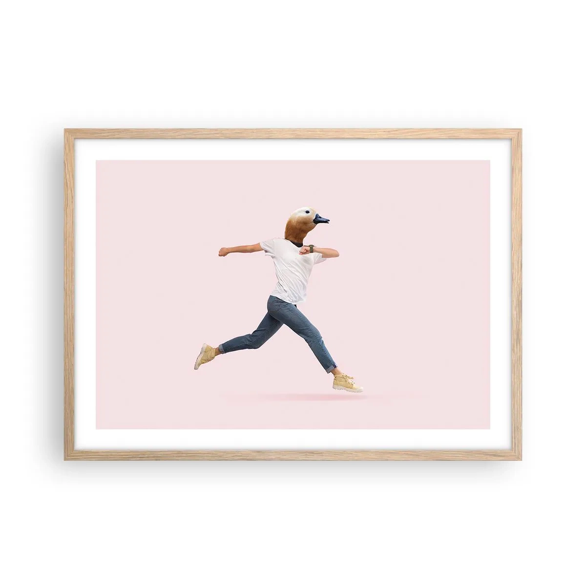 Poster in einem Rahmen aus heller Eiche - Eine Prise Absurdität - 70x50 cm