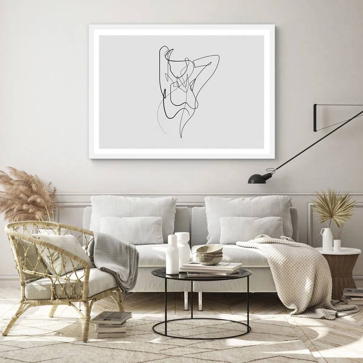 Poster in einem weißen Rahmen - So, wie du wirklich bist ... - 100x70 cm