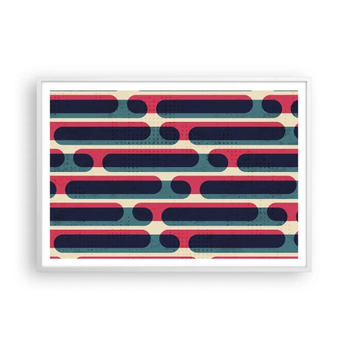 Poster in einem weißen Rahmen - In die Tiefe und vorwärts - 100x70 cm