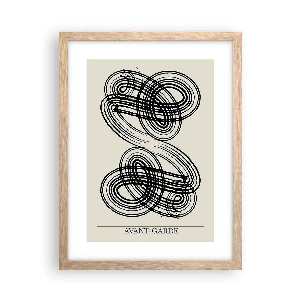 Poster in einem Rahmen aus heller Eiche - Es kam spontan heraus - 30x40 cm