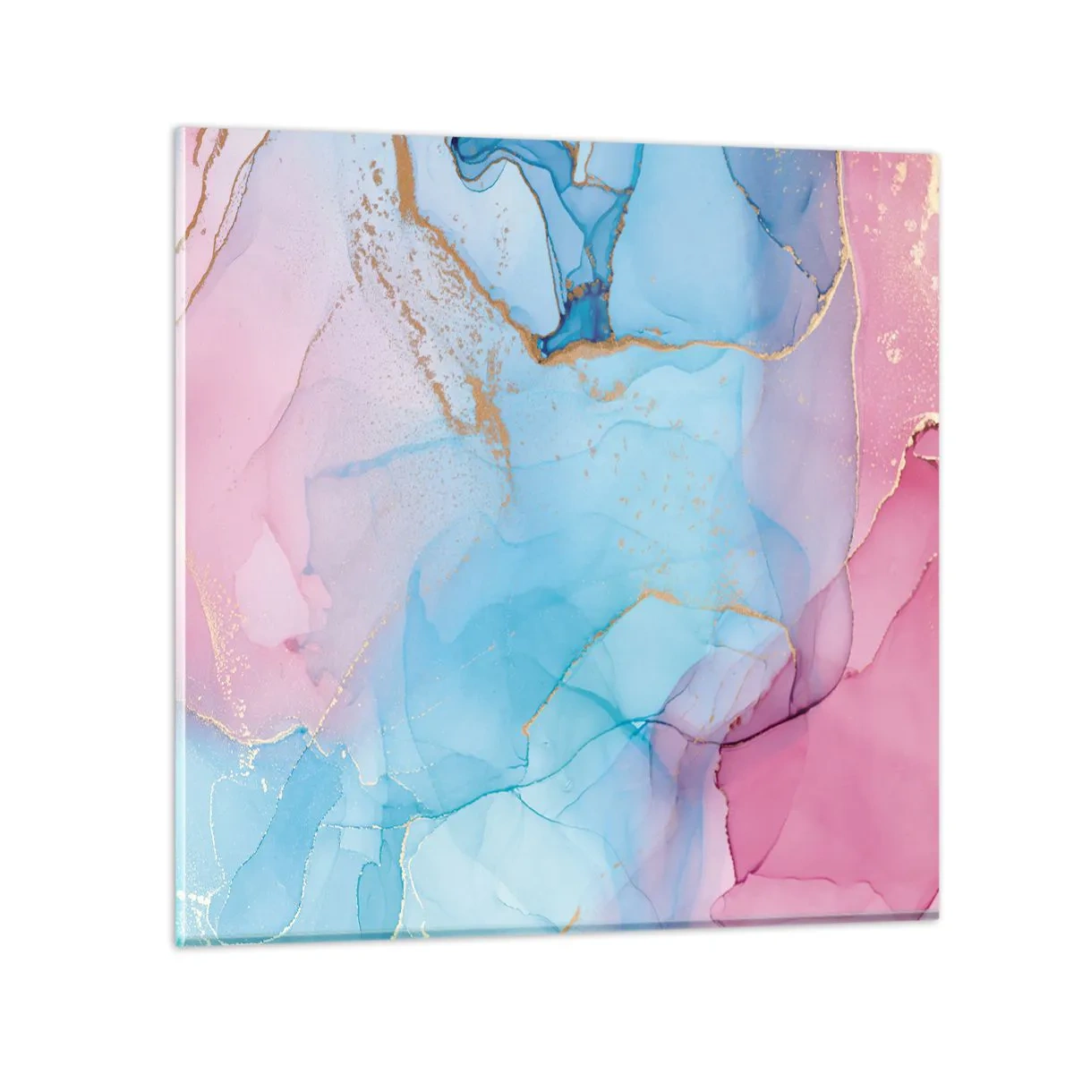 Glasbild - Bild auf glas - Begegnung und Durchdringung - 60x60 cm