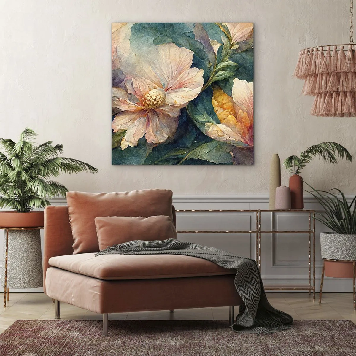 Bild auf Leinwand - Leinwandbild - Pure Subtilität - 50x50 cm