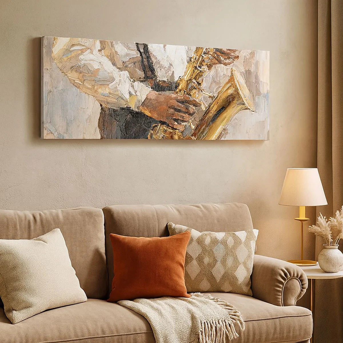 Bild auf Leinwand - Leinwandbild - Zeit fürs Solo - 100x40 cm