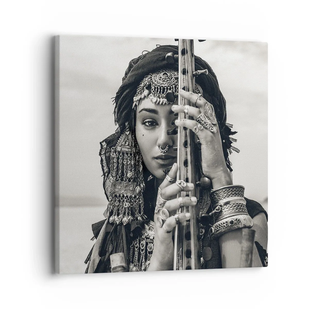 Bild auf Leinwand - Leinwandbild - Die Musik des Orients selbst - 30x30 cm