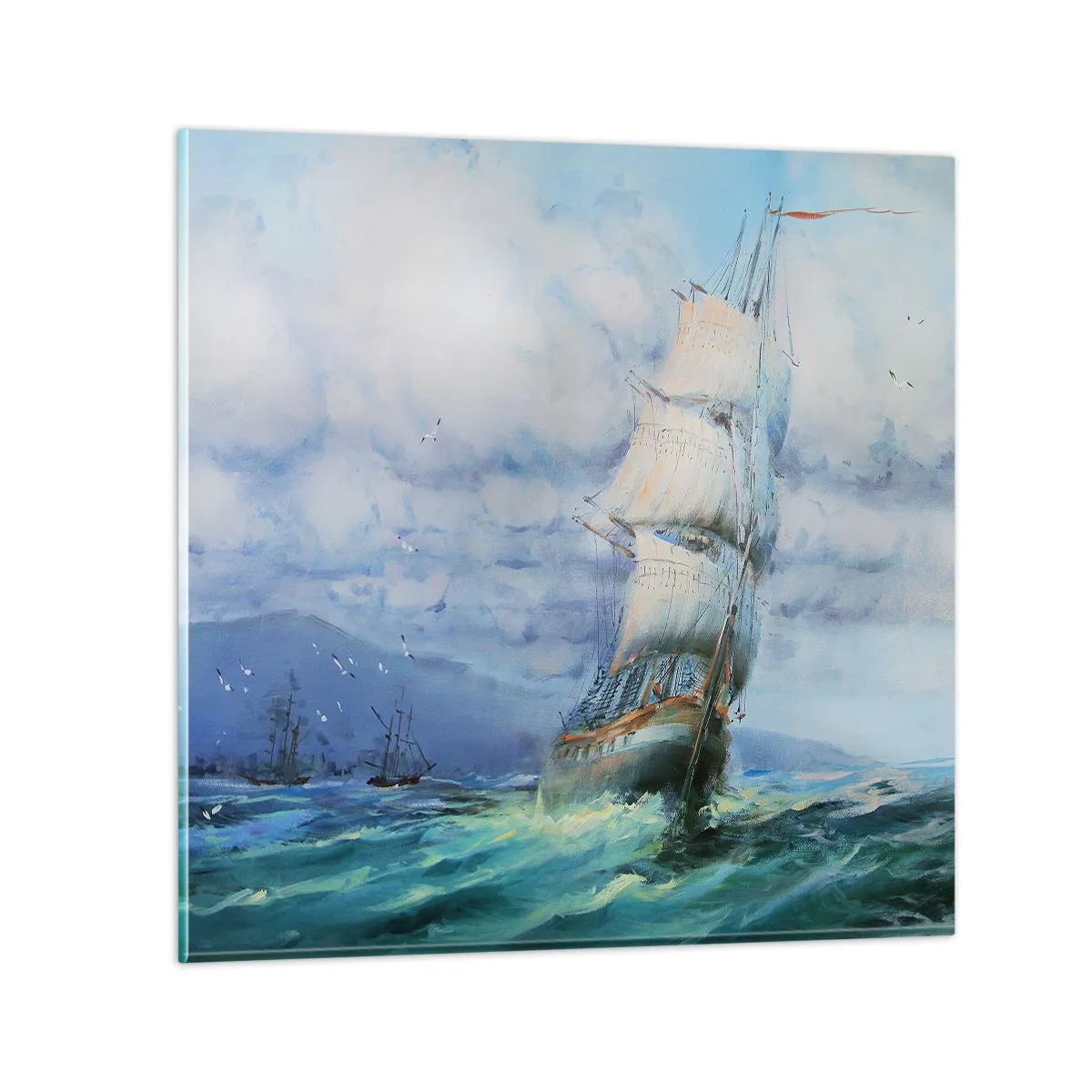 Glasbild - Bild auf glas - Guter Wind - 40x40 cm