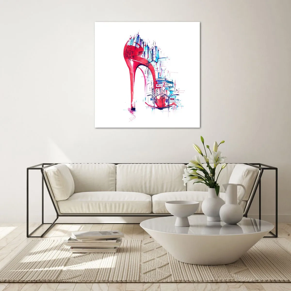 Glasbild - Bild auf glas - Ein Großstadt-Dandy - 40x40 cm