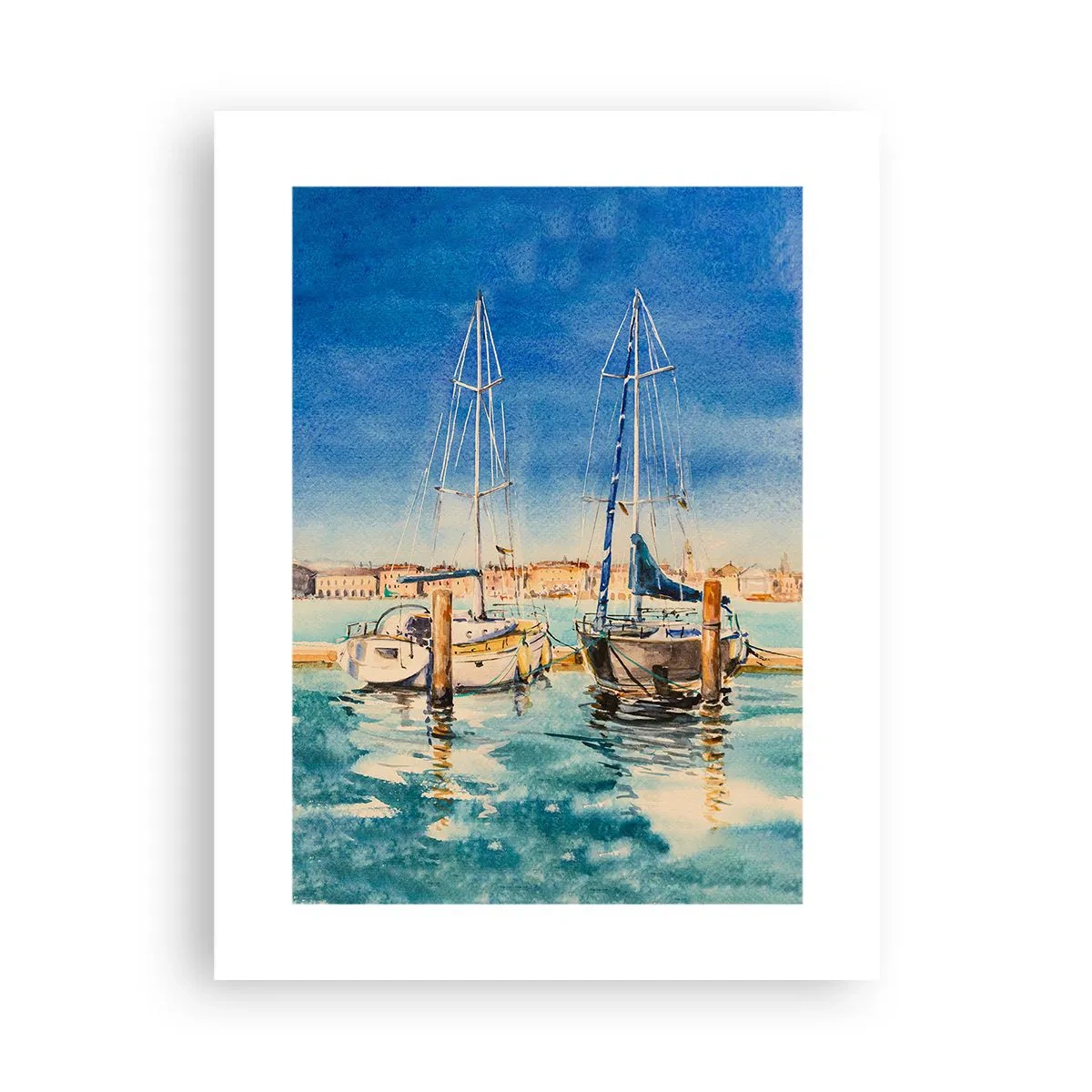 Poster - Sonnige Lagune - 30x40 cm