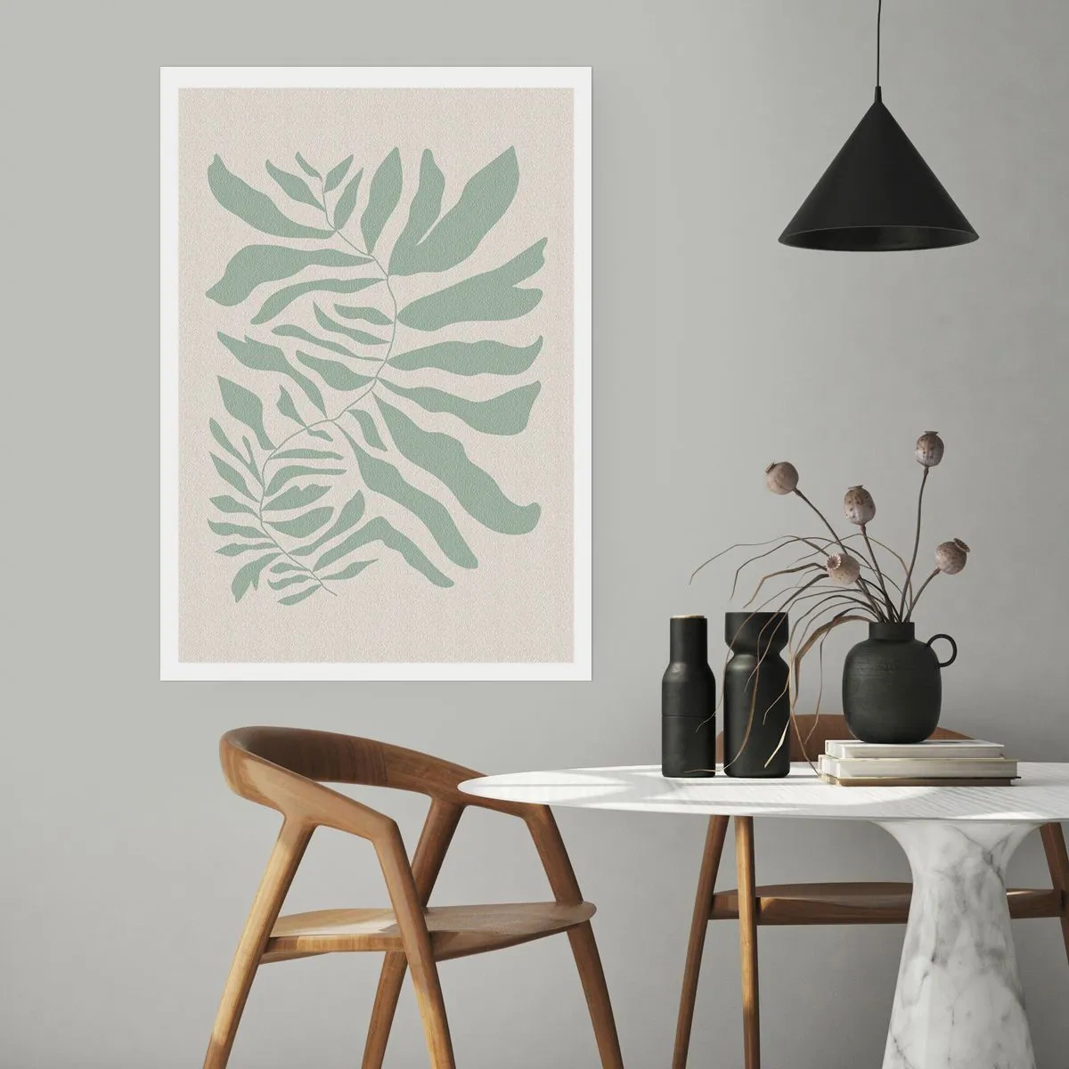 Poster - Smaragdzweig - 40x50 cm