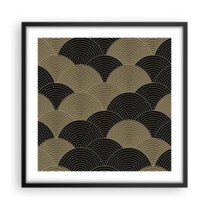 Poster in einem schwarzem Rahmen - Einheit in der Vielfalt - 50x50 cm