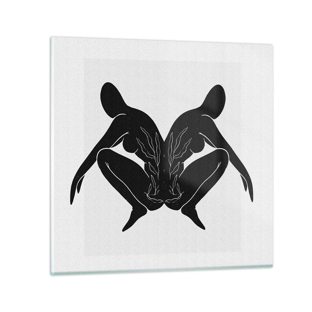 Glasbild - Bild auf glas - Gemeinsame Seele - 40x40 cm