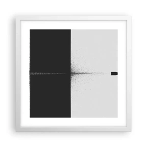 Poster in einem weißen Rahmen - Direkt zum Ziel - 40x40 cm