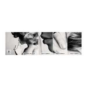 Fototapeten Muster Selbstklebend Deluxe Sticker - Auf sich selbst hören - Frau, Modell, Das Gesicht einer Frau - 100x30 cm