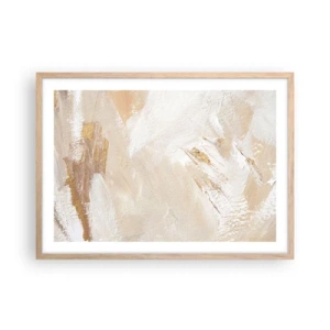 Poster in einem Rahmen aus heller Eiche - Pastellkomposition - 70x50 cm