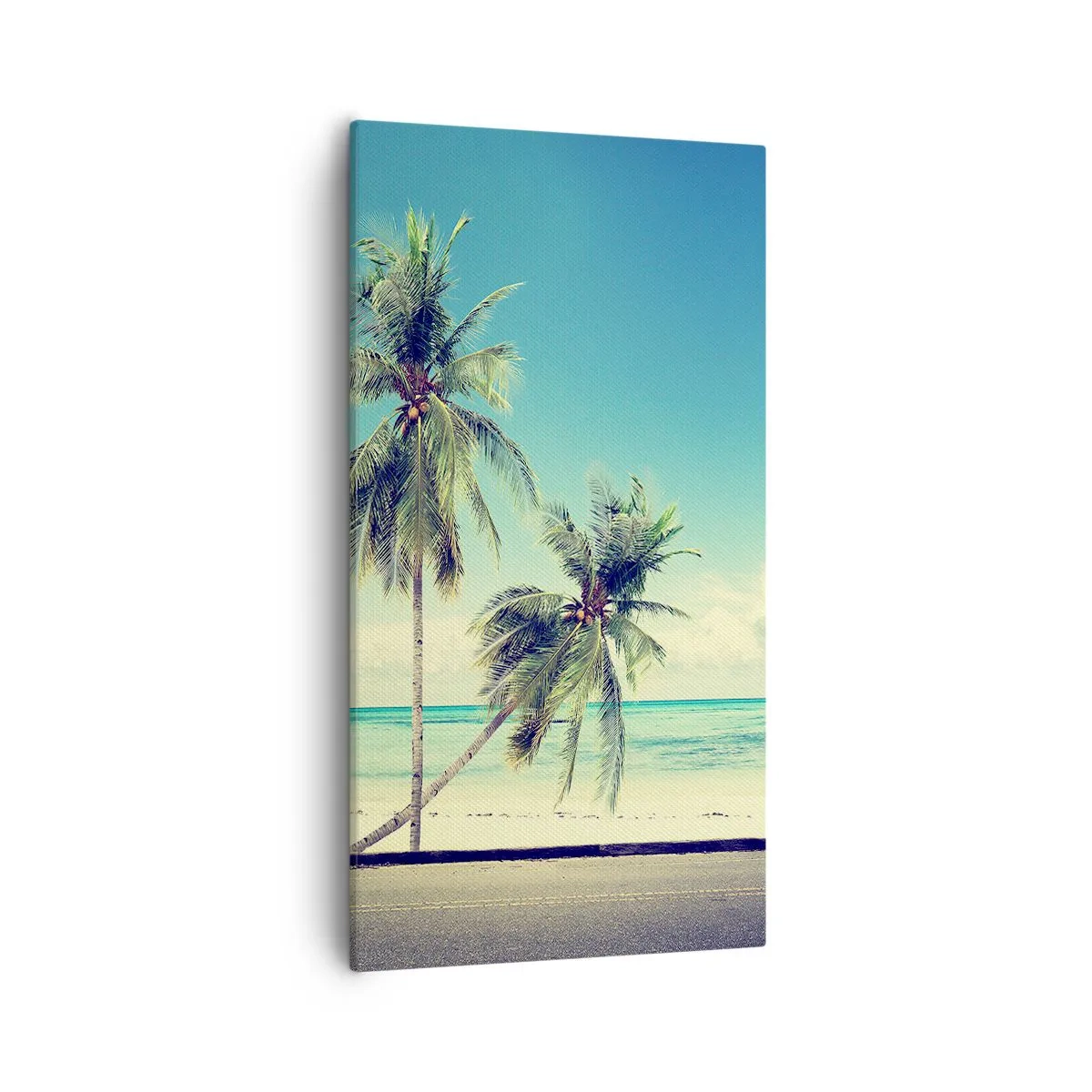 Bild auf Leinwand - Leinwandbild - Zeit um in die Ferien zu starten - 55x100 cm