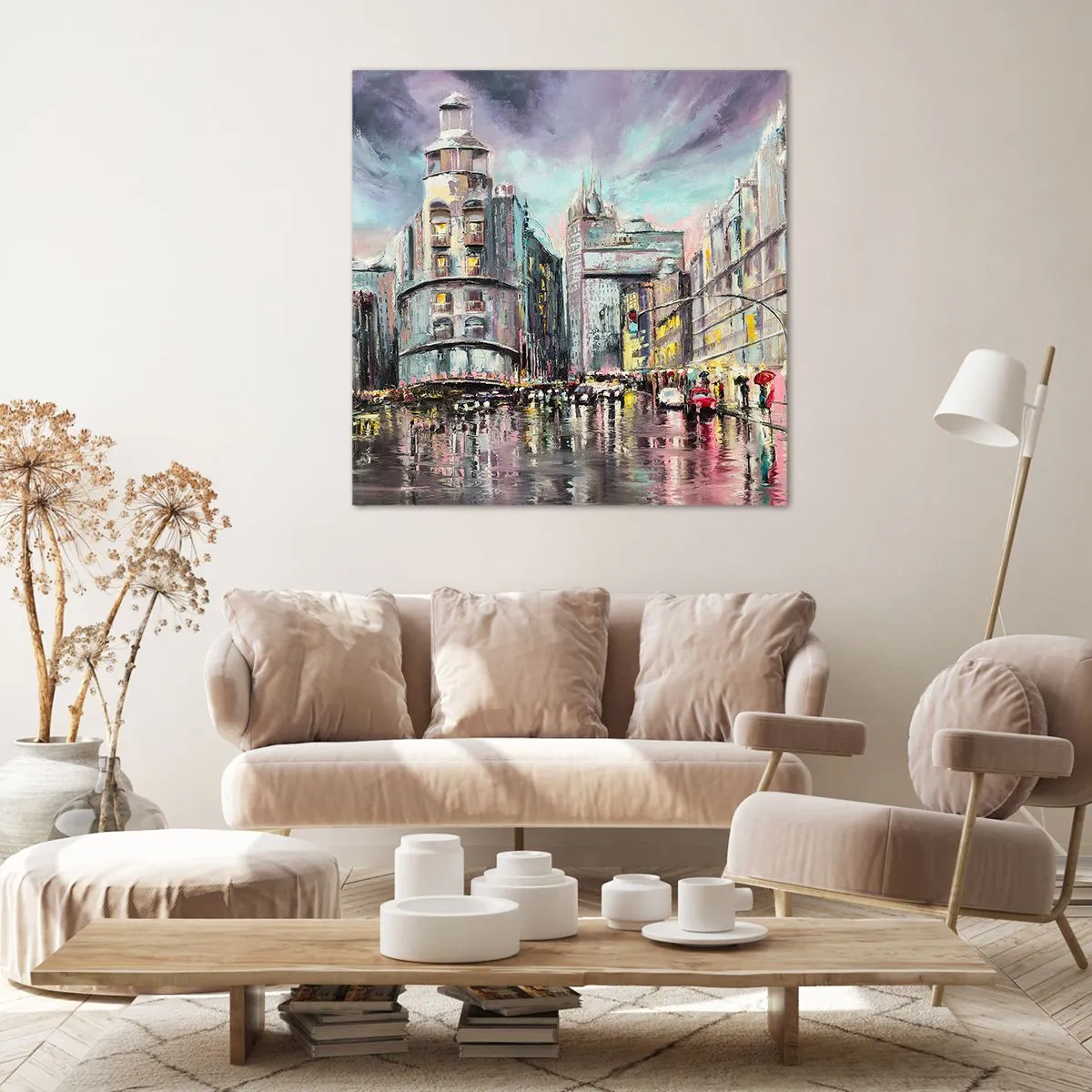 Bild auf Leinwand - Leinwandbild - Es wird ein gelungener Abend - 50x50 cm