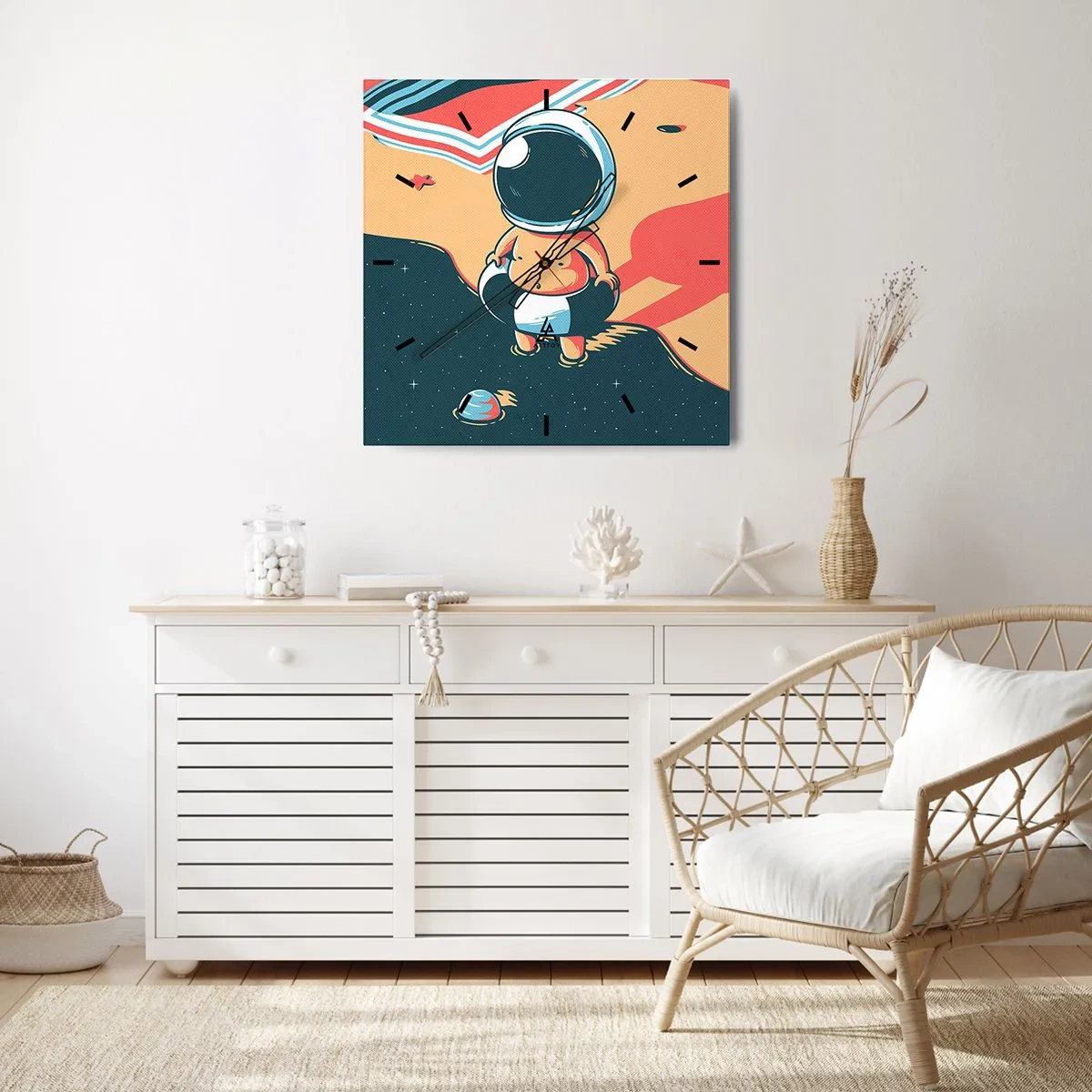 Wanduhr - Glasuhr - Aus einer anderen Perspektive - 40x40 cm