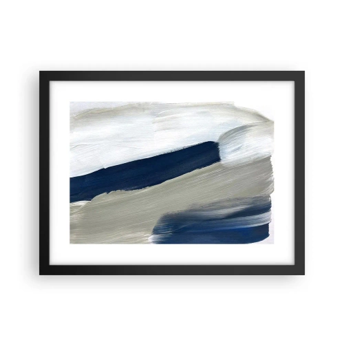 Poster in einem schwarzem Rahmen - Begegnung mit dem Weißsein - 40x30 cm