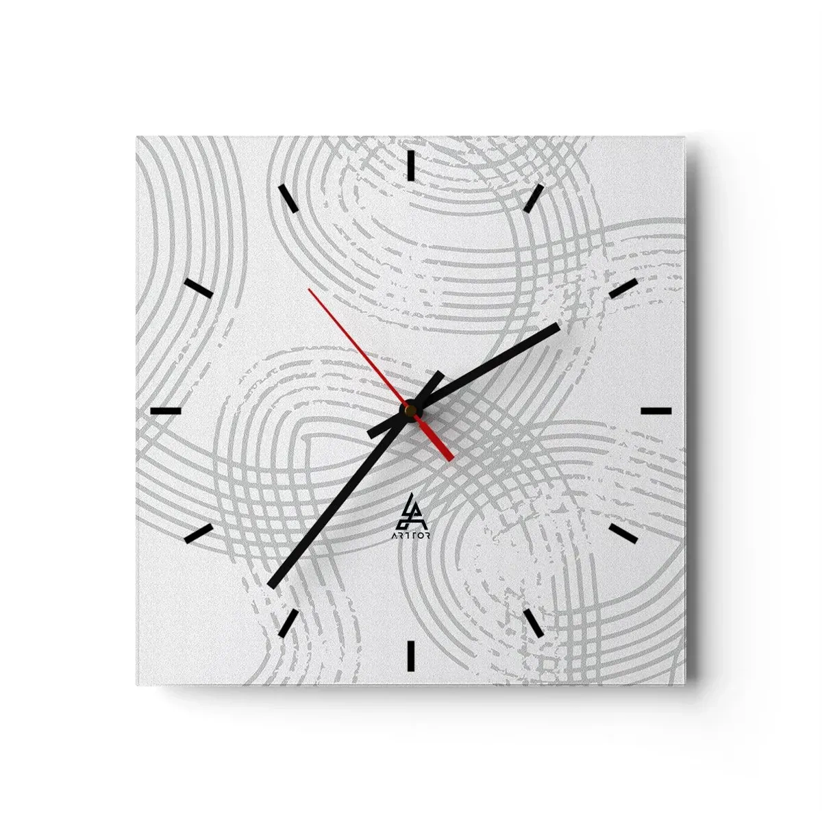 Wanduhr - Glasuhr - Es gibt keinen einfachen Weg - 40x40 cm