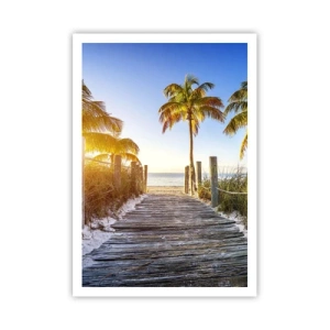 Poster - Direkt ins Paradies - 70x100 cm