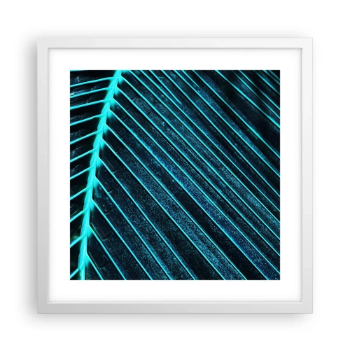 Poster in einem weißen Rahmen - Grüne Textur - 40x40 cm