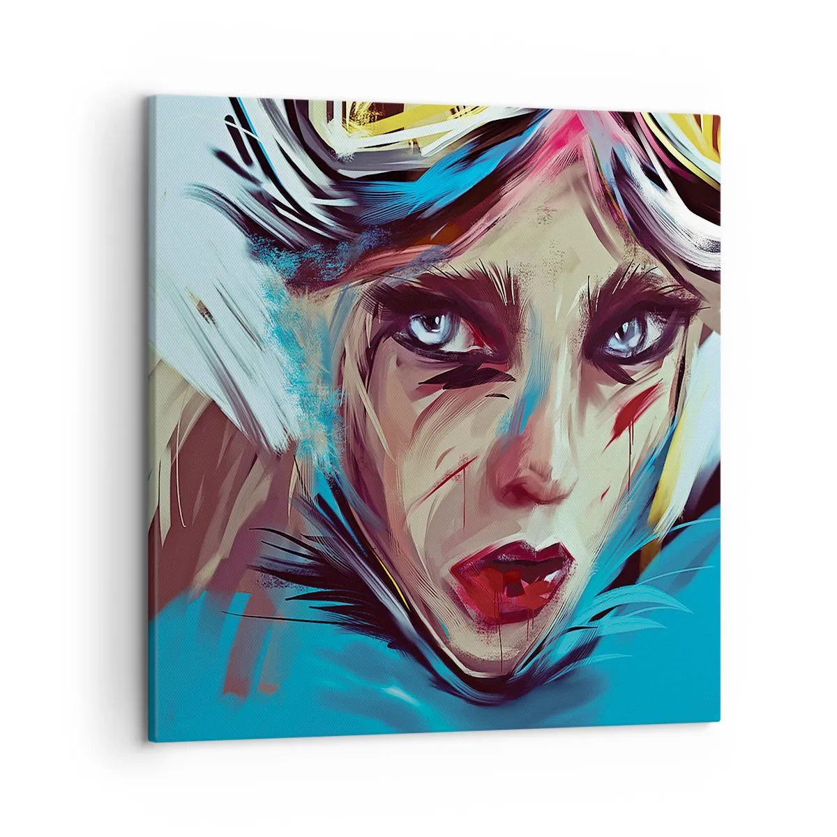 Bild auf Leinwand - Leinwandbild - Strassenkämpferin - 50x50 cm