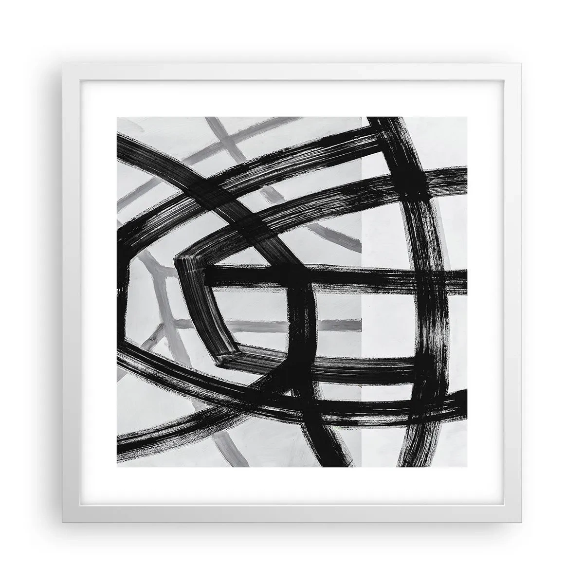 Poster in einem weißen Rahmen - Bautiefe - 40x40 cm
