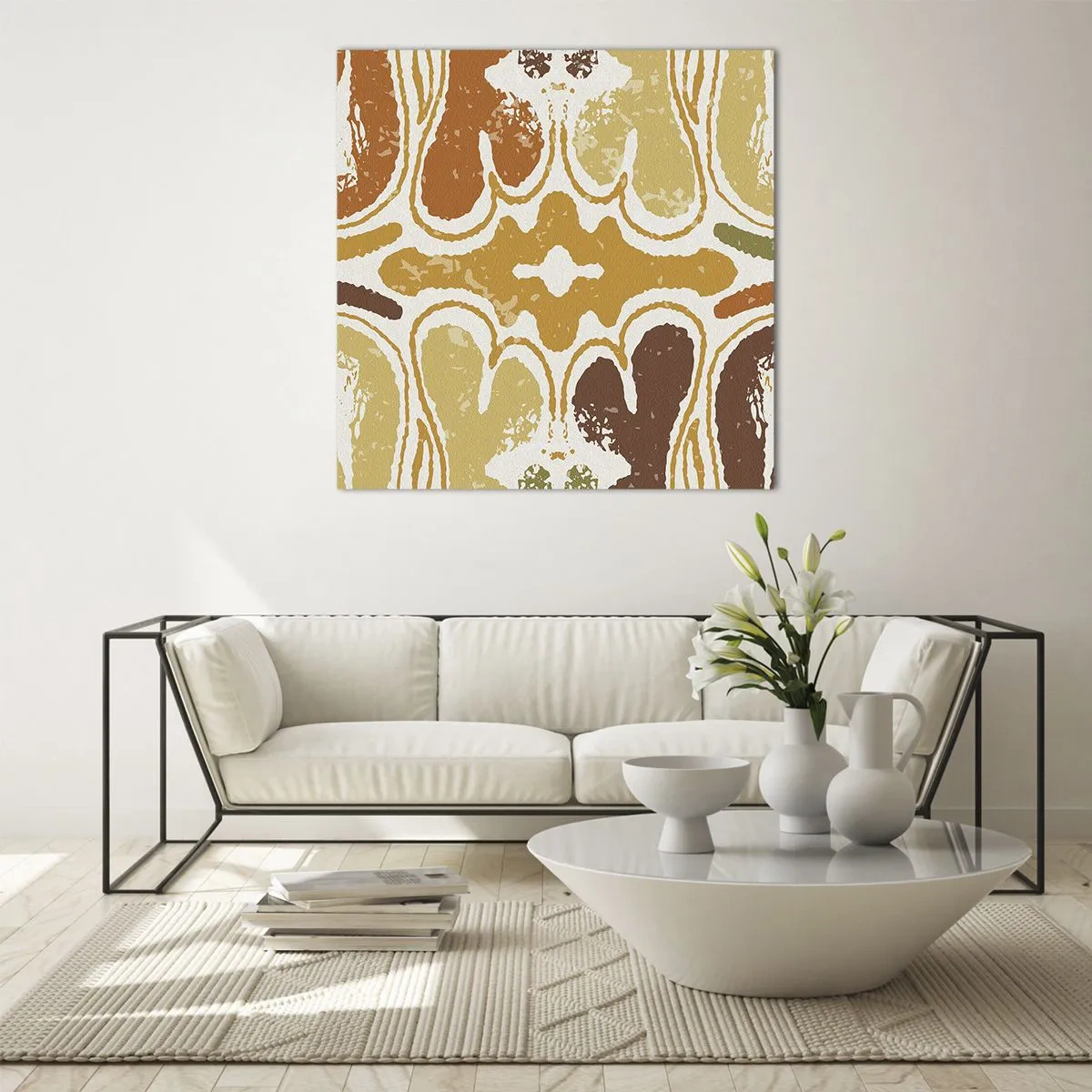 Glasbild - Bild auf glas - Sentimentale Abstraktion - 50x50 cm