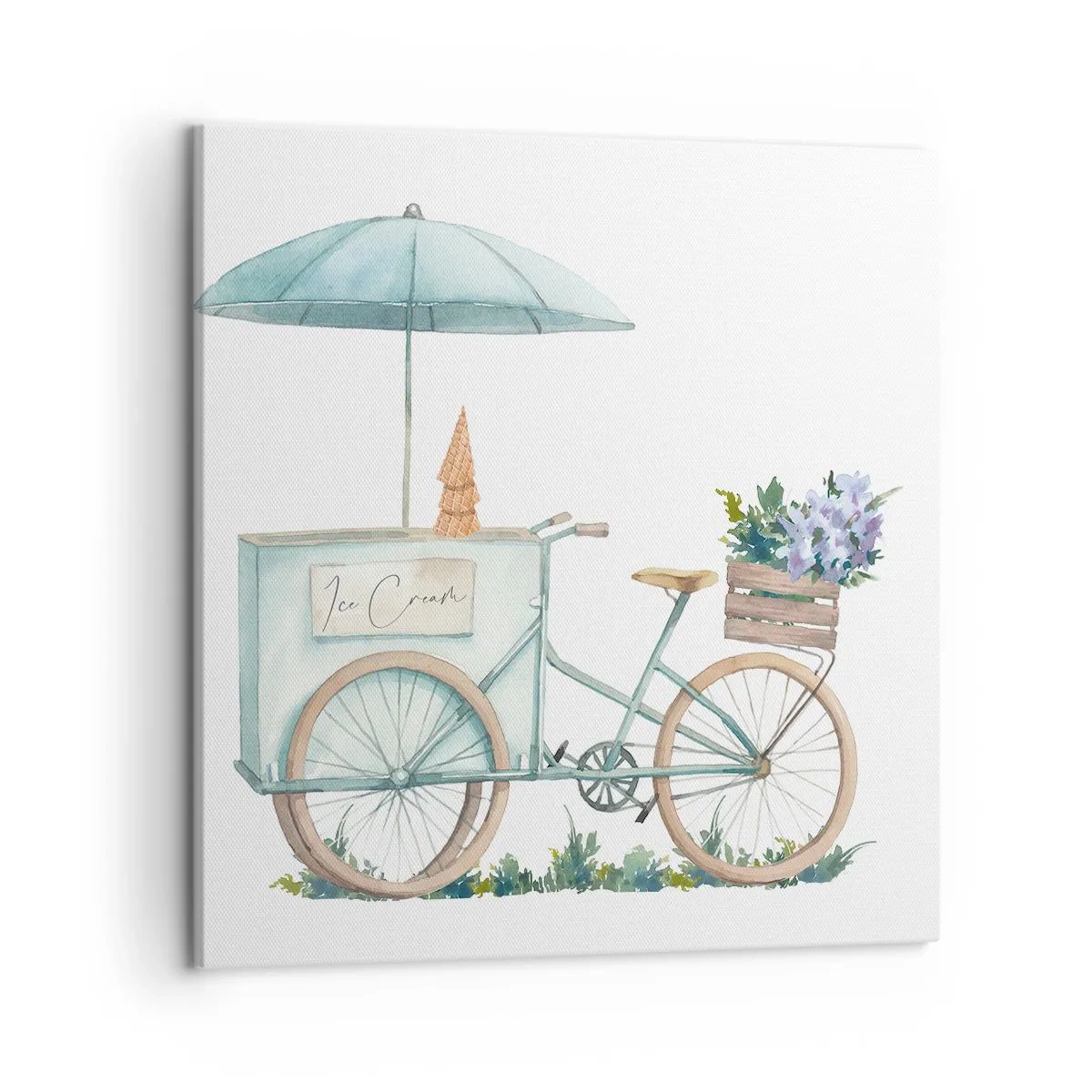 Bild auf Leinwand - Leinwandbild - Süße Erinnerung an den Sommer - 50x50 cm