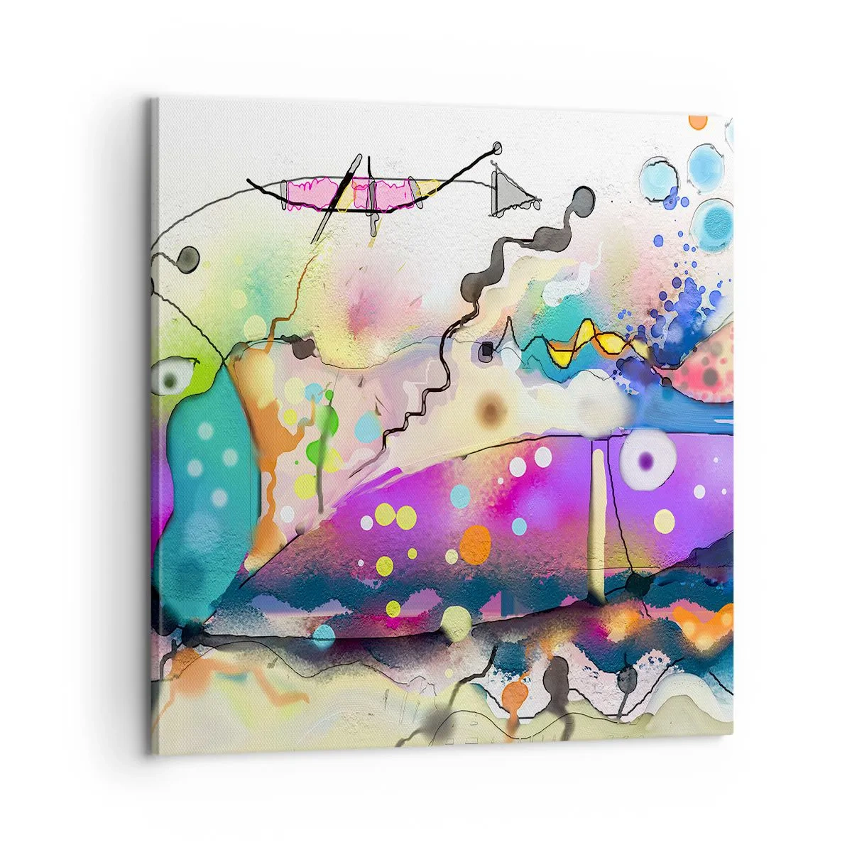 Bild auf Leinwand - Leinwandbild - Es fehlen die Worte! - 60x60 cm