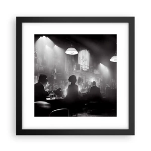 Poster in einem schwarzem Rahmen - In Jazz-Atmosphäre - 30x30 cm