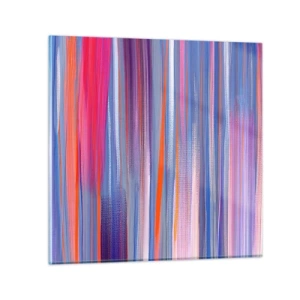 Glasbild - Bild auf glas - Aufstieg zum Regenbogen - 30x30 cm