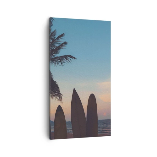 Bild auf Leinwand - Leinwandbild - Morgen wird es auch lustig - 45x80 cm