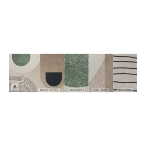 Fototapeten Muster Premium Sand - Sanftheit des Ovals - Minimalismus, Stück, Abstraktion - 100x30 cm