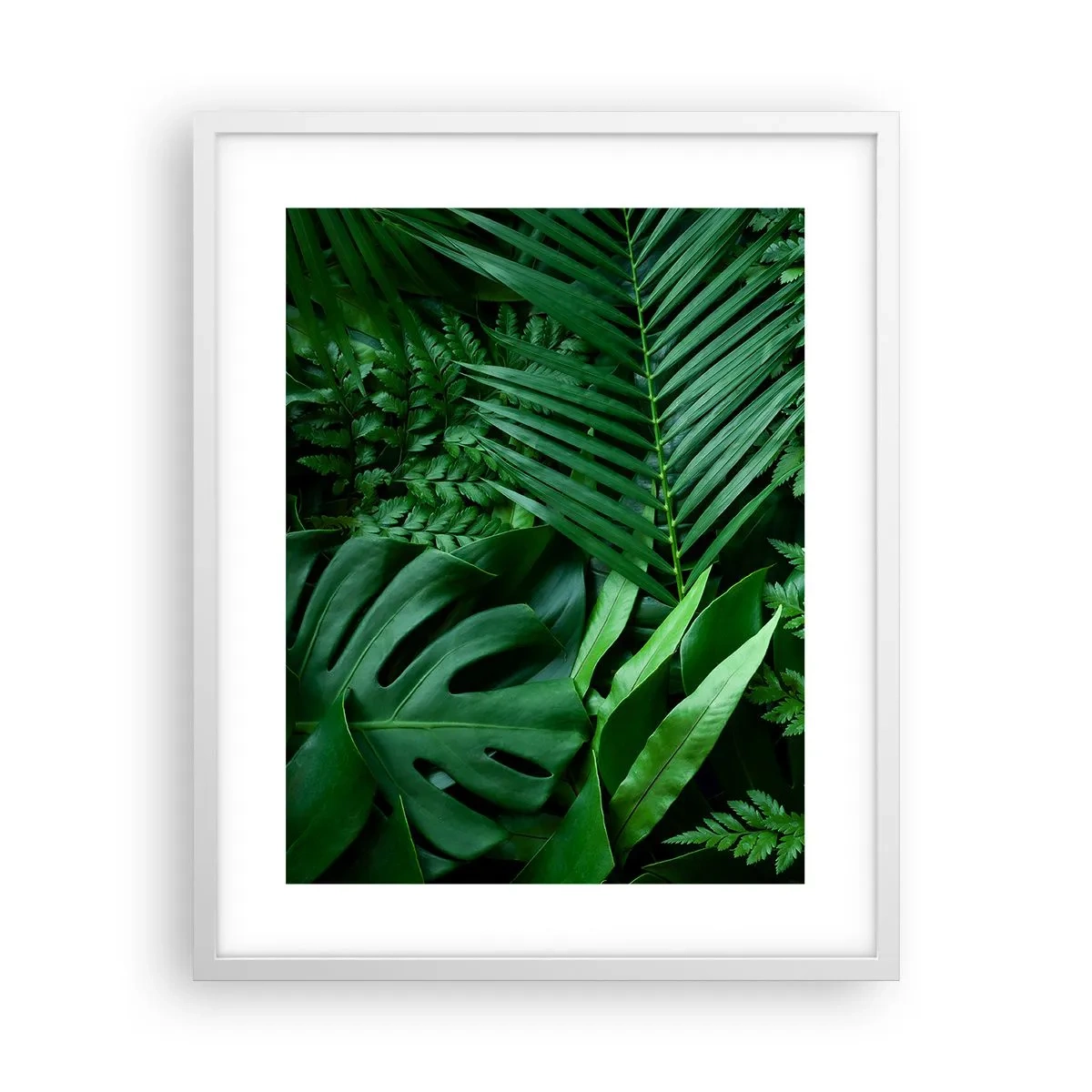 Poster in einem weißen Rahmen - Eingebettet ins Grüne - 40x50 cm