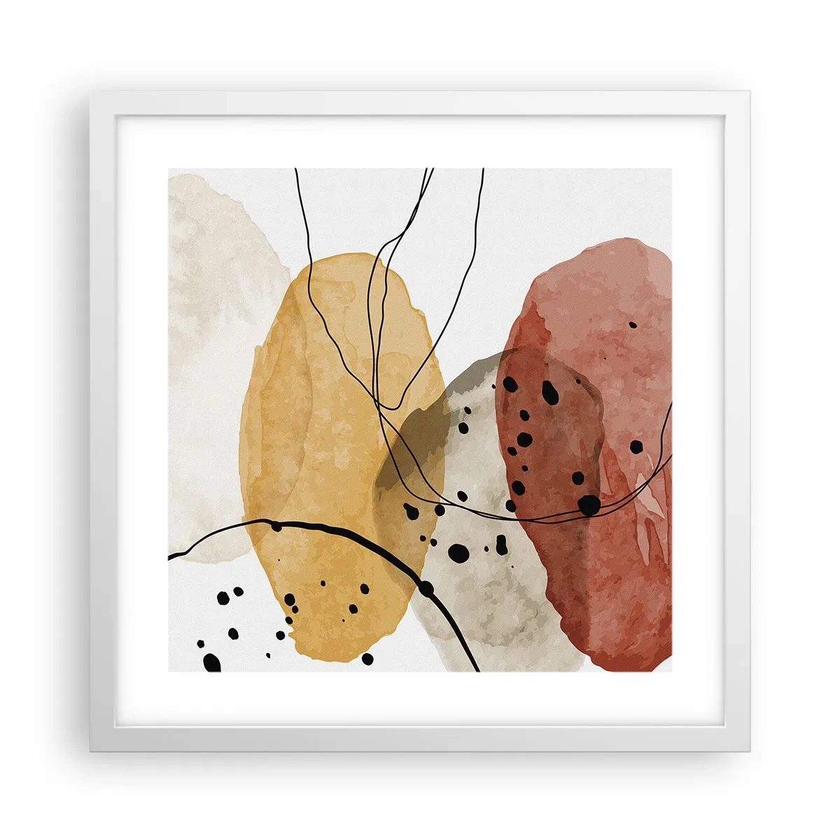 Poster in einem weißen Rahmen - Wie leichte, transparente Luft - 40x40 cm