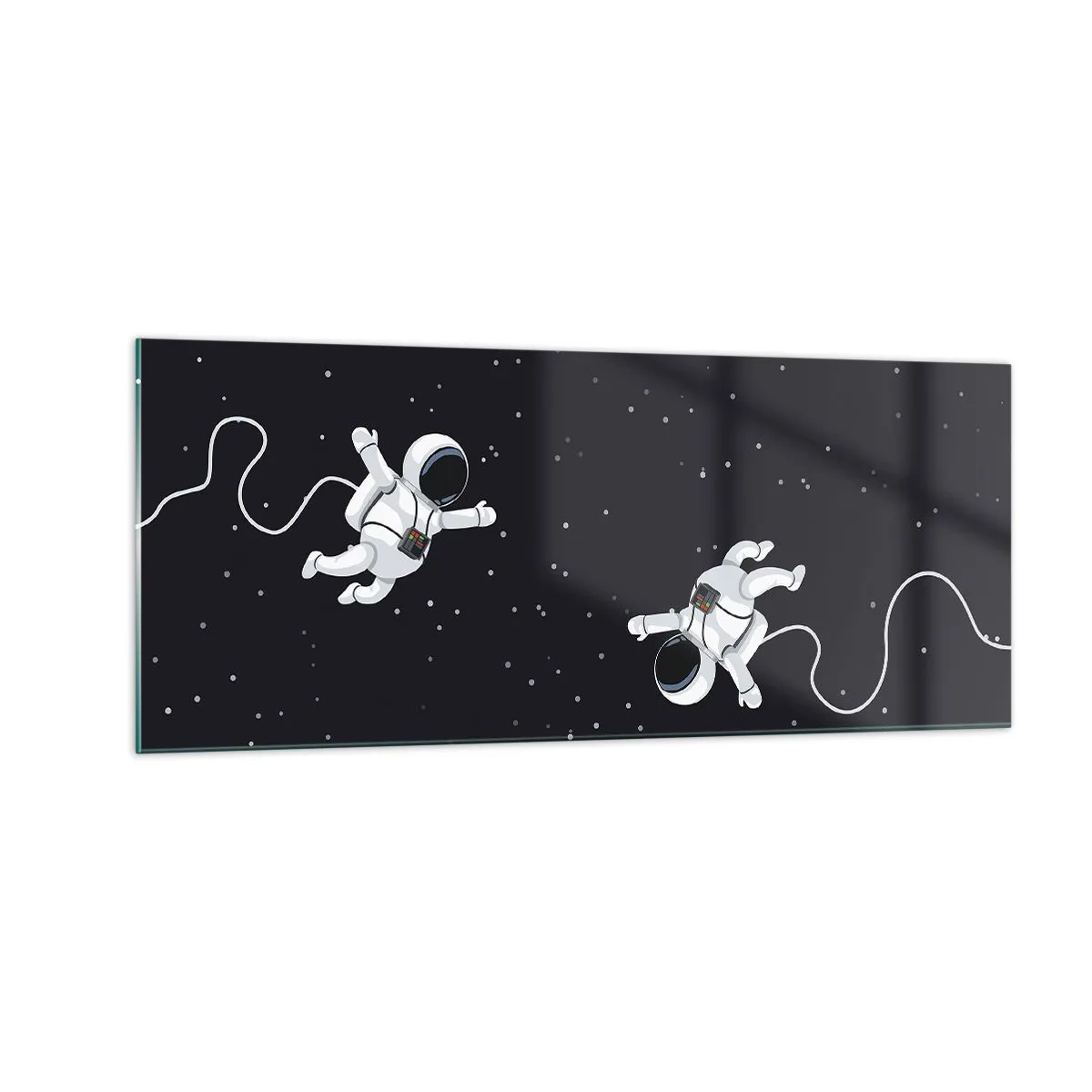 Glasbild - Bild auf glas - Kosmischer Tanz - 100x40 cm