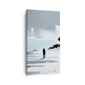 Bild auf Leinwand - Leinwandbild - Allein sein - 45x80 cm