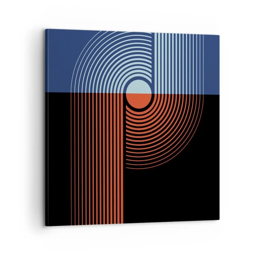 Bild auf Leinwand - Leinwandbild - In einer geometrischen Umarmung - 60x60 cm