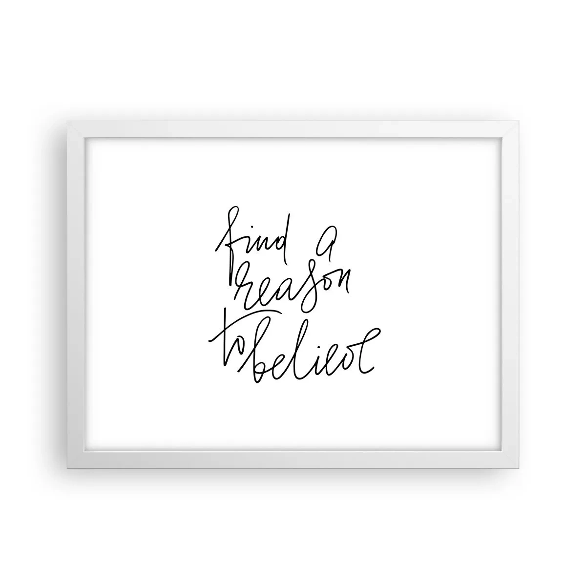 Poster in einem weißen Rahmen - Es ist möglich - 40x30 cm