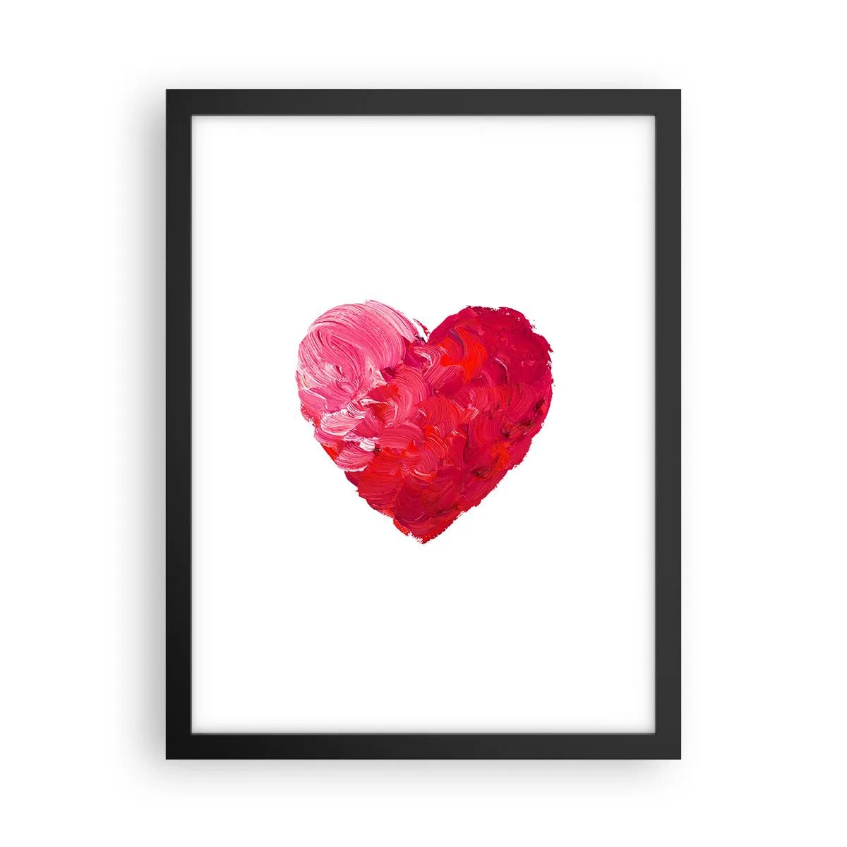 Poster in einem schwarzem Rahmen - Alles was du brauchst ist Liebe - 30x40 cm