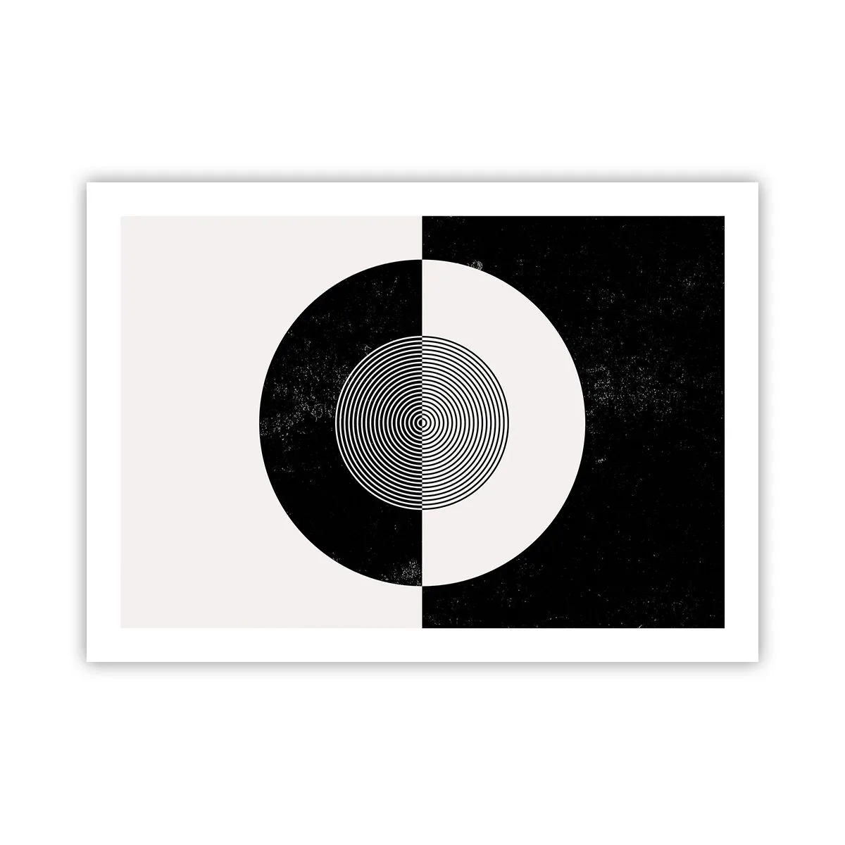 Poster - Harmonie in Schwarz und Weiß - 70x50 cm