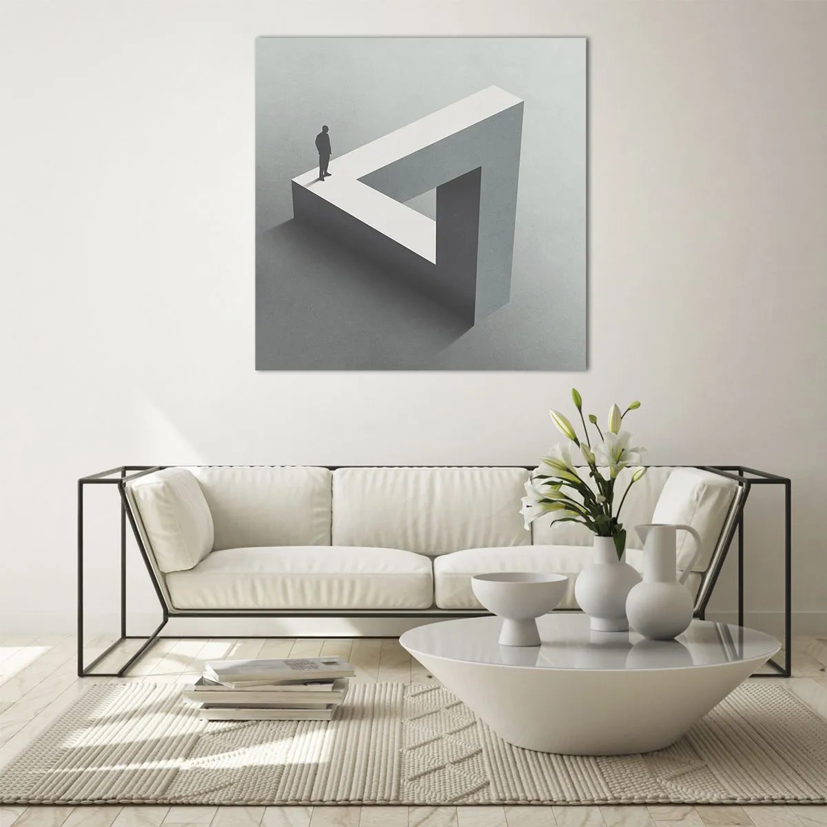 Glasbild - Bild auf glas - Es ist also doch möglich - 60x60 cm