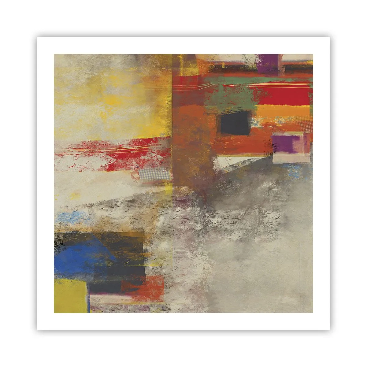 Poster - Geometrie der Farben - 60x60 cm