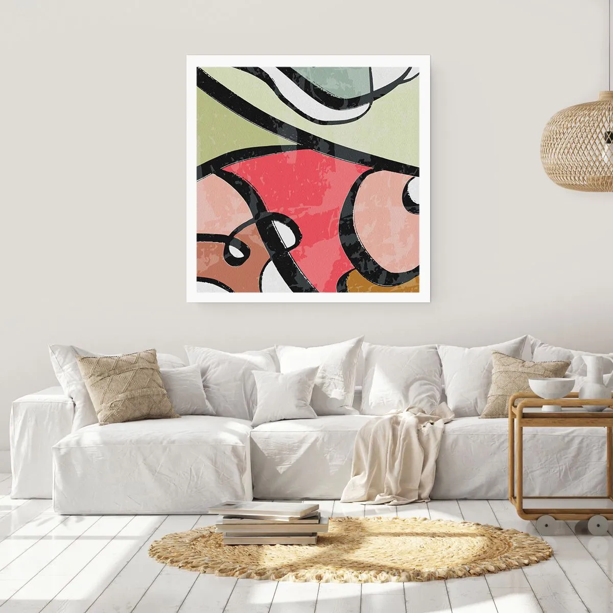 Poster - Pirouetten unter Farben - 30x30 cm