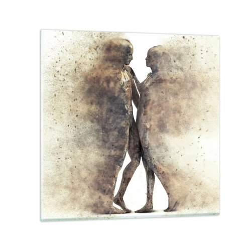 Glasbild - Bild auf glas - Sie erhoben sich aus dem Staub, um zu lieben - 40x40 cm