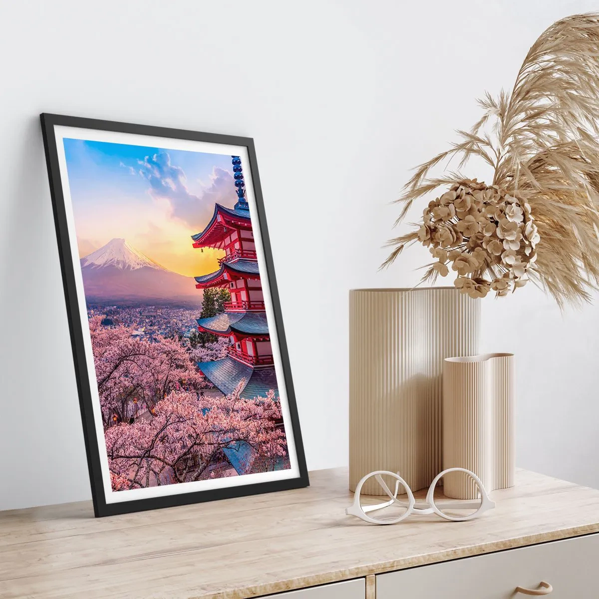 Poster in einem schwarzem Rahmen - Die Essenz des japanischen Geistes - 30x40 cm