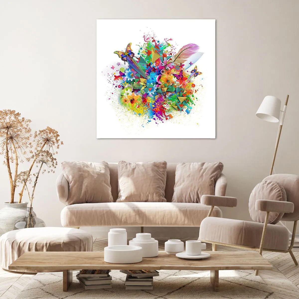 Bild auf Leinwand - Leinwandbild - Ein Strauß Freude - 30x30 cm