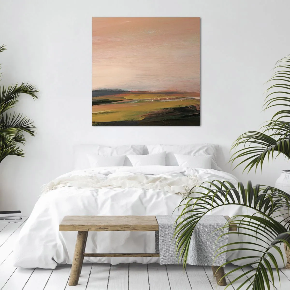 Bild auf Leinwand - Leinwandbild - In Rosatönen - 70x70 cm