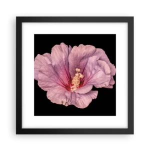 Poster in einem schwarzem Rahmen - Direkt ins Herz - 30x30 cm